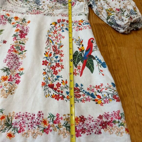 FARM RIO Delicate Forest Scarves Mini-Dress Women’s Size MED - Picture 10 of 16